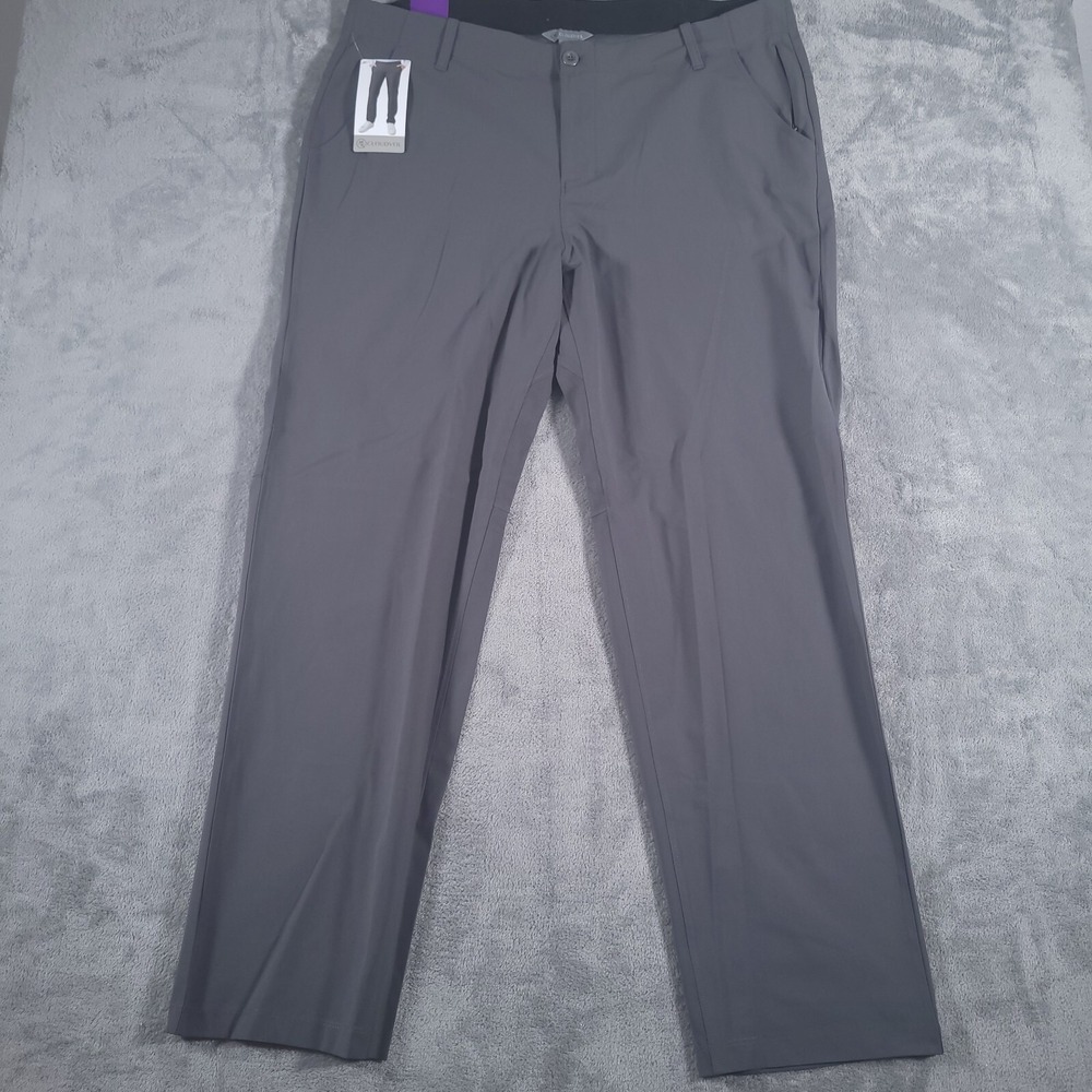 NEW Cloudveil Pants‎ Mens 40 x 32 Gray Commuter Performance Chino Golf Stretch